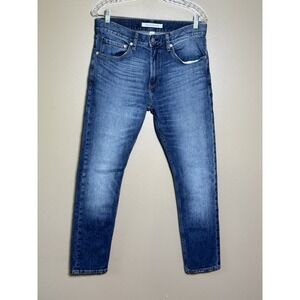 Calvin Klein Jeans Mens 32x30 Blue Medium Wash Straight Leg Denim 29 Inseam